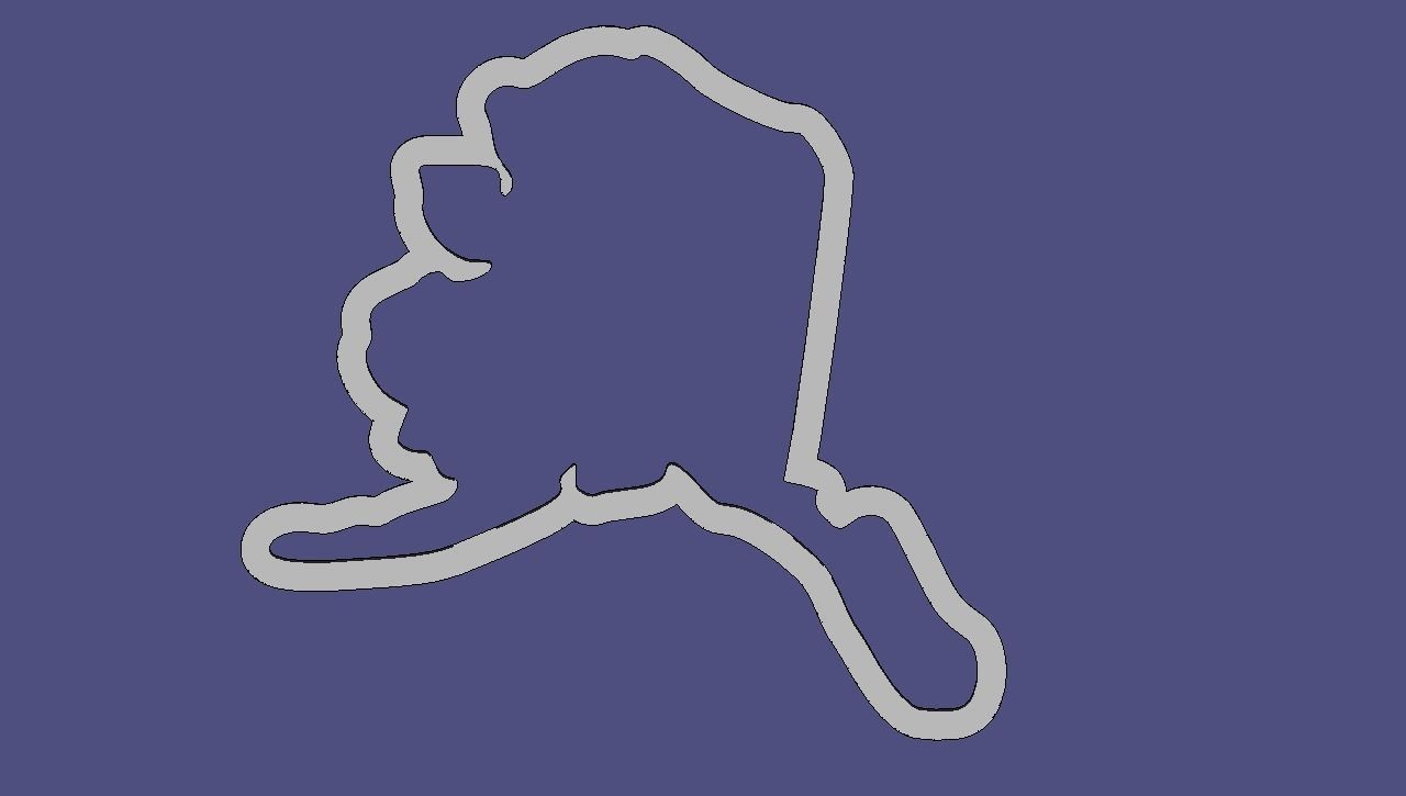 America all 50 States included individual cookie cutter bundle 3D print model_6