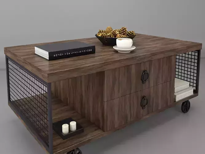 coffee table set 3D model | CGTrader