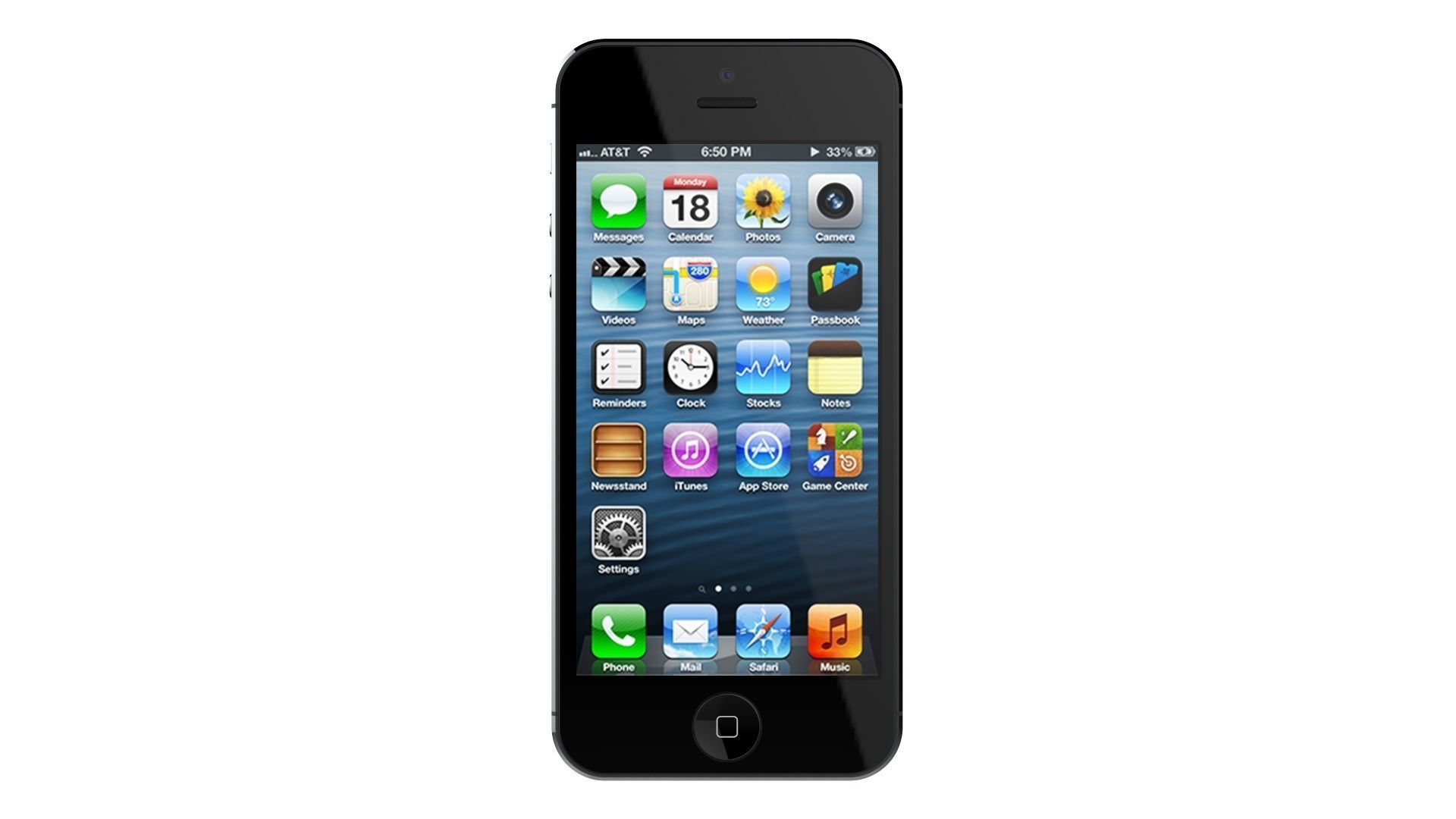 Apple iPhone 5 Black And Slate 3D model_5