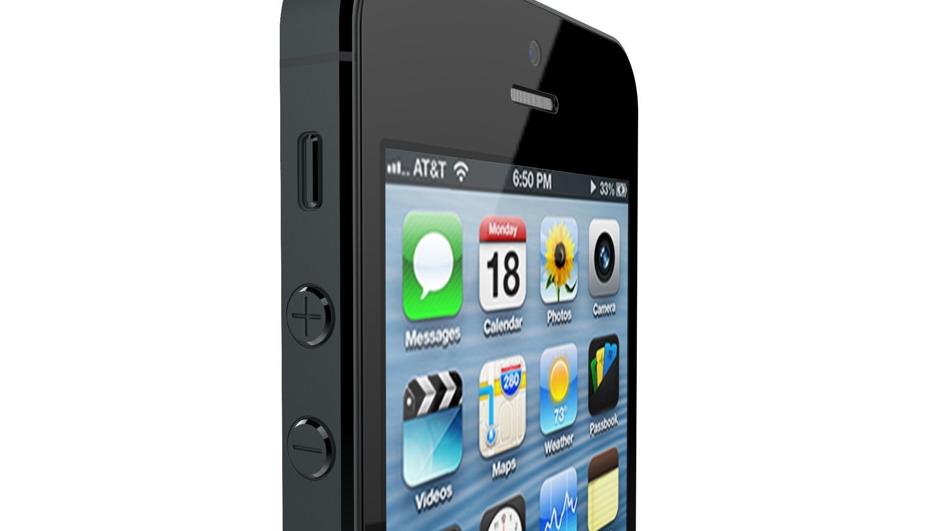 Apple iPhone 5 Black And Slate 3D model_3