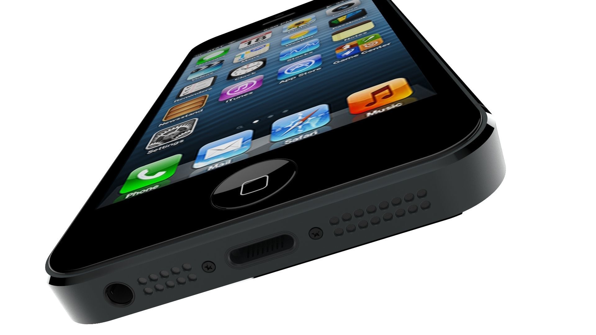 Apple iPhone 5 Black And Slate 3D model_2