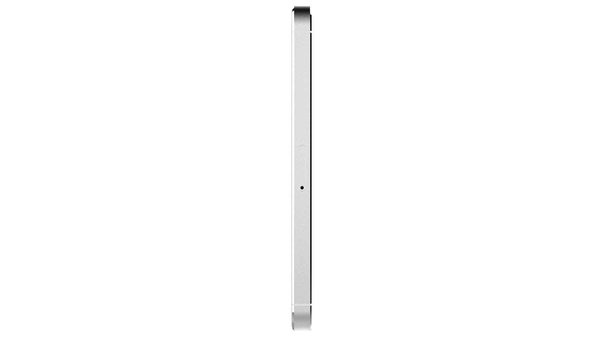 Apple iPhone 5 White And Silver 3D model_11