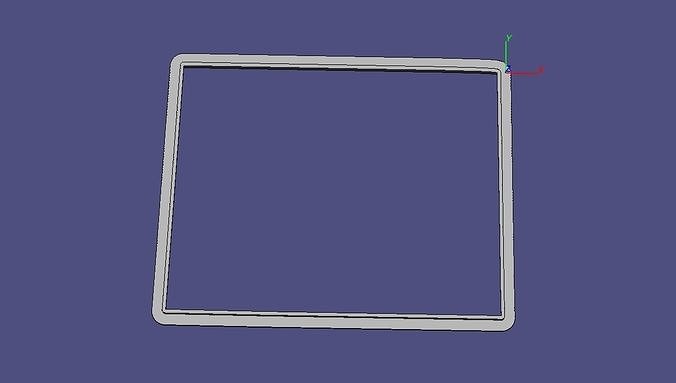 Colorado rectangular frame 3D print model