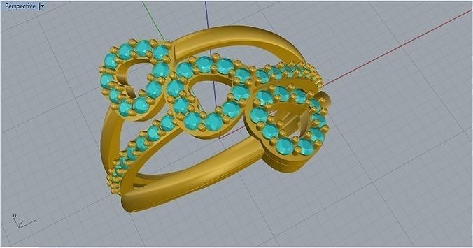 HEART RING Free 3D print model