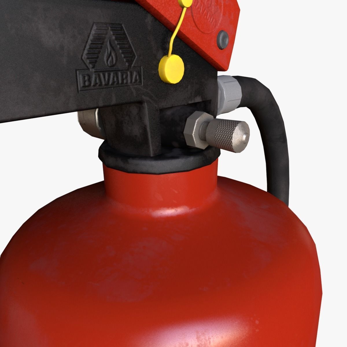 fire extinguisher Low-poly 3D model_5