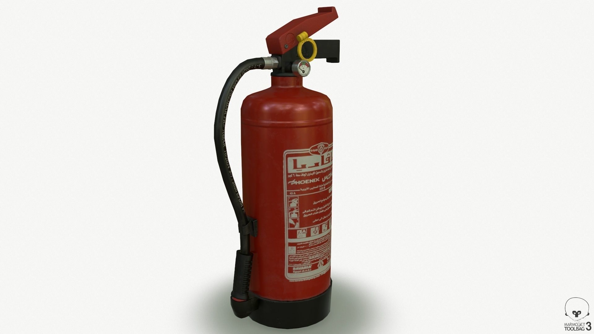fire extinguisher Low-poly 3D model_30