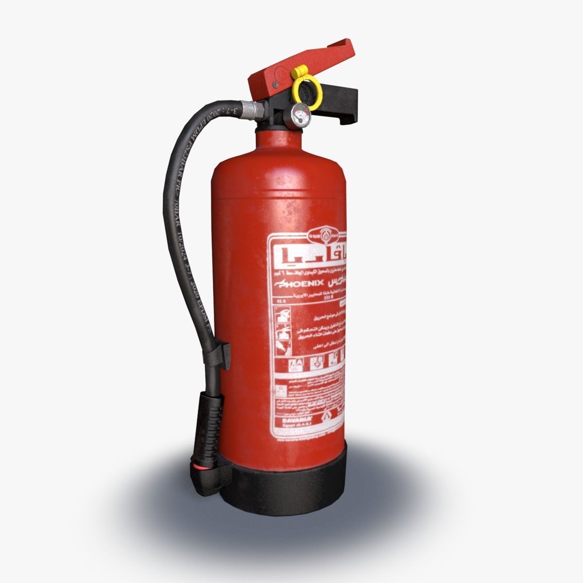 fire extinguisher Low-poly 3D model_1