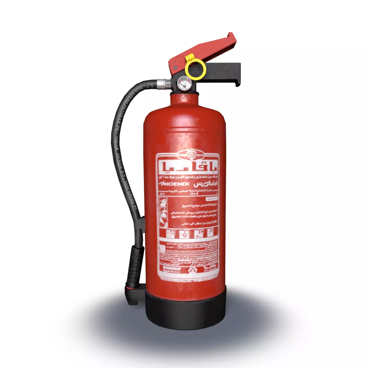 fire extinguisher Low-poly 3D model_0