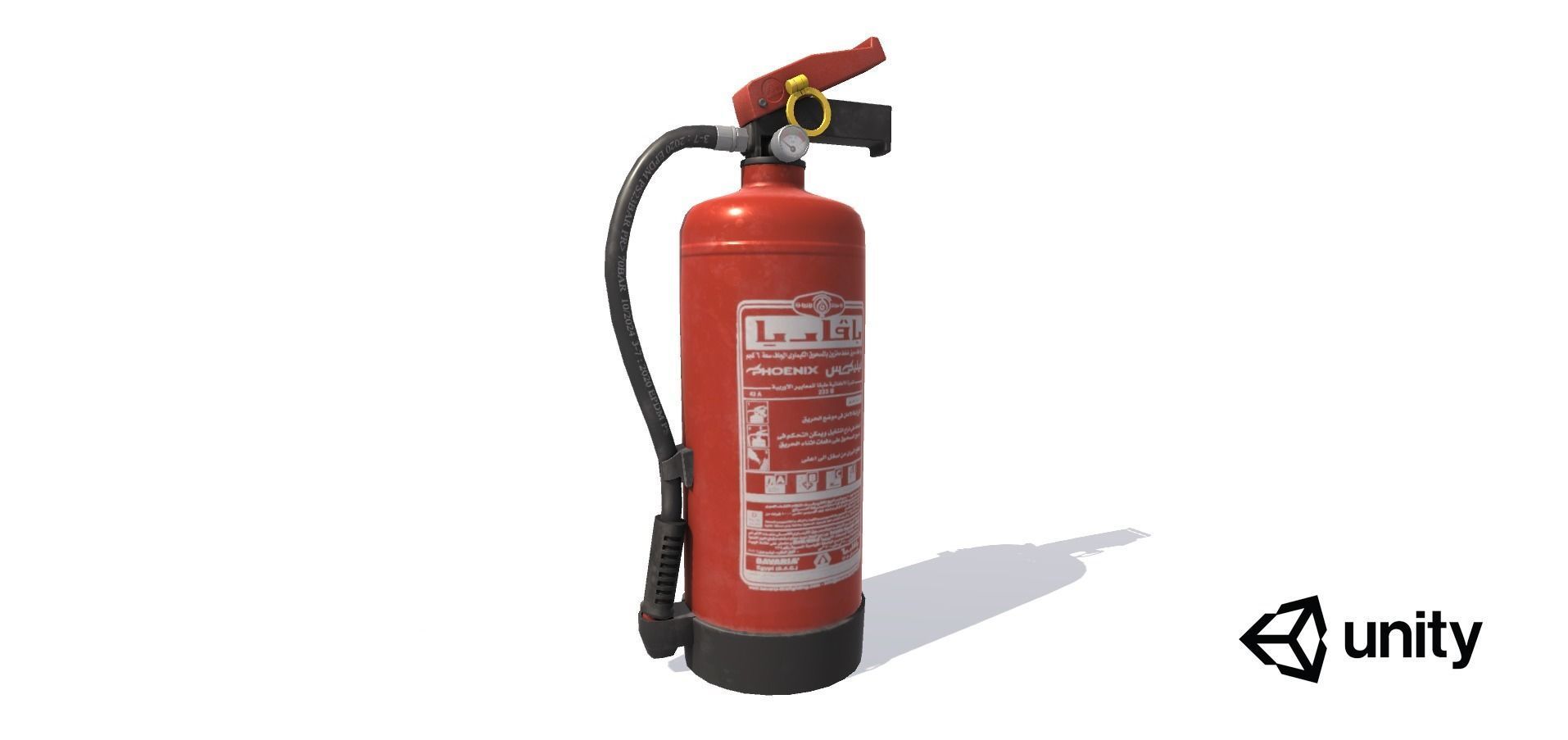 fire extinguisher Low-poly 3D model_18