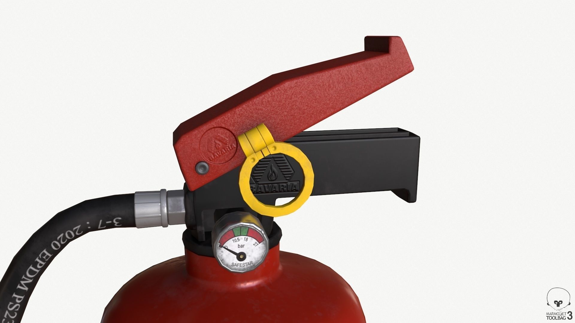 fire extinguisher Low-poly 3D model_23