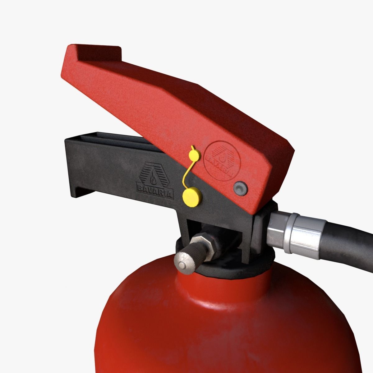 fire extinguisher Low-poly 3D model_3