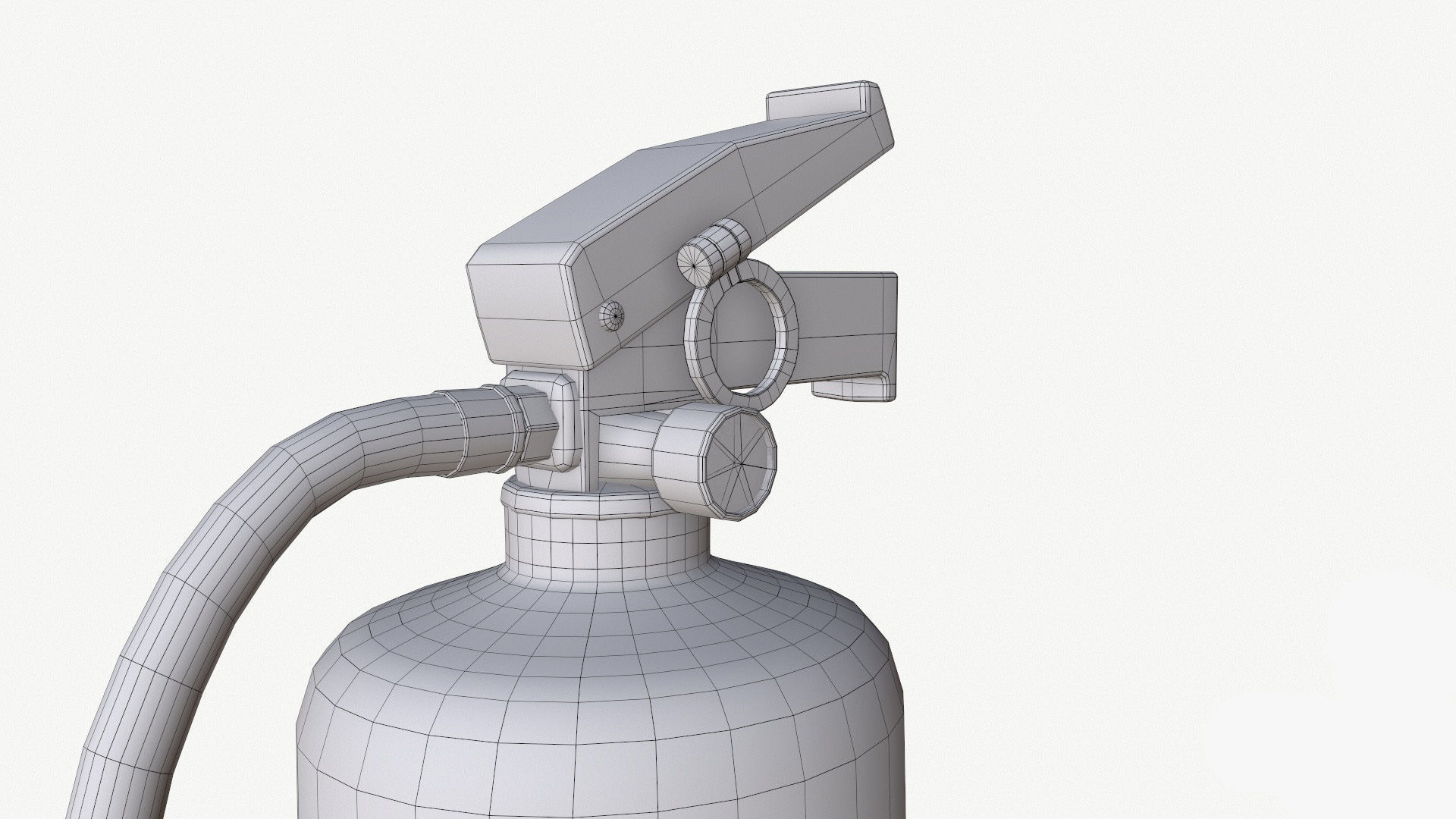fire extinguisher Low-poly 3D model_9