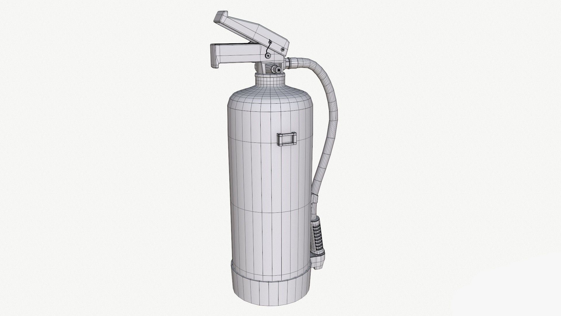 fire extinguisher Low-poly 3D model_6