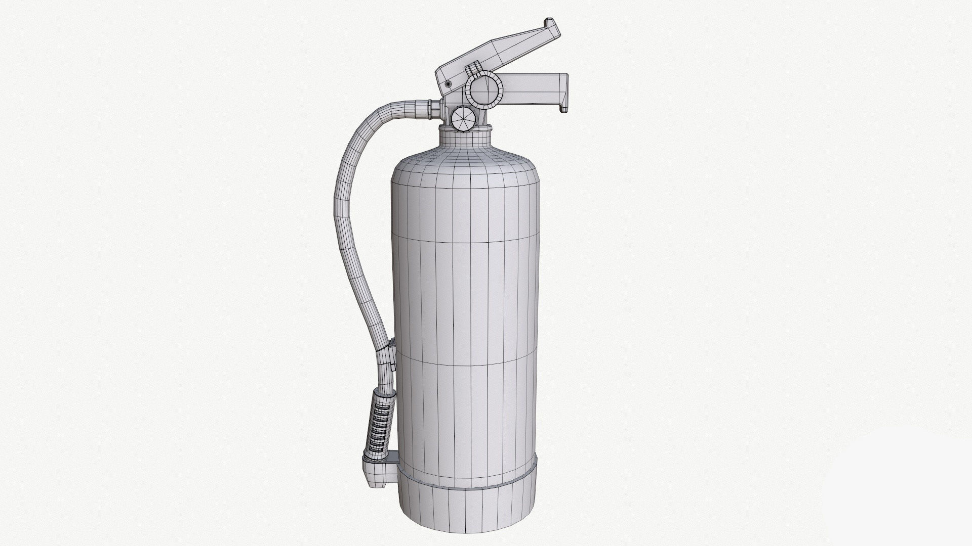 fire extinguisher Low-poly 3D model_7