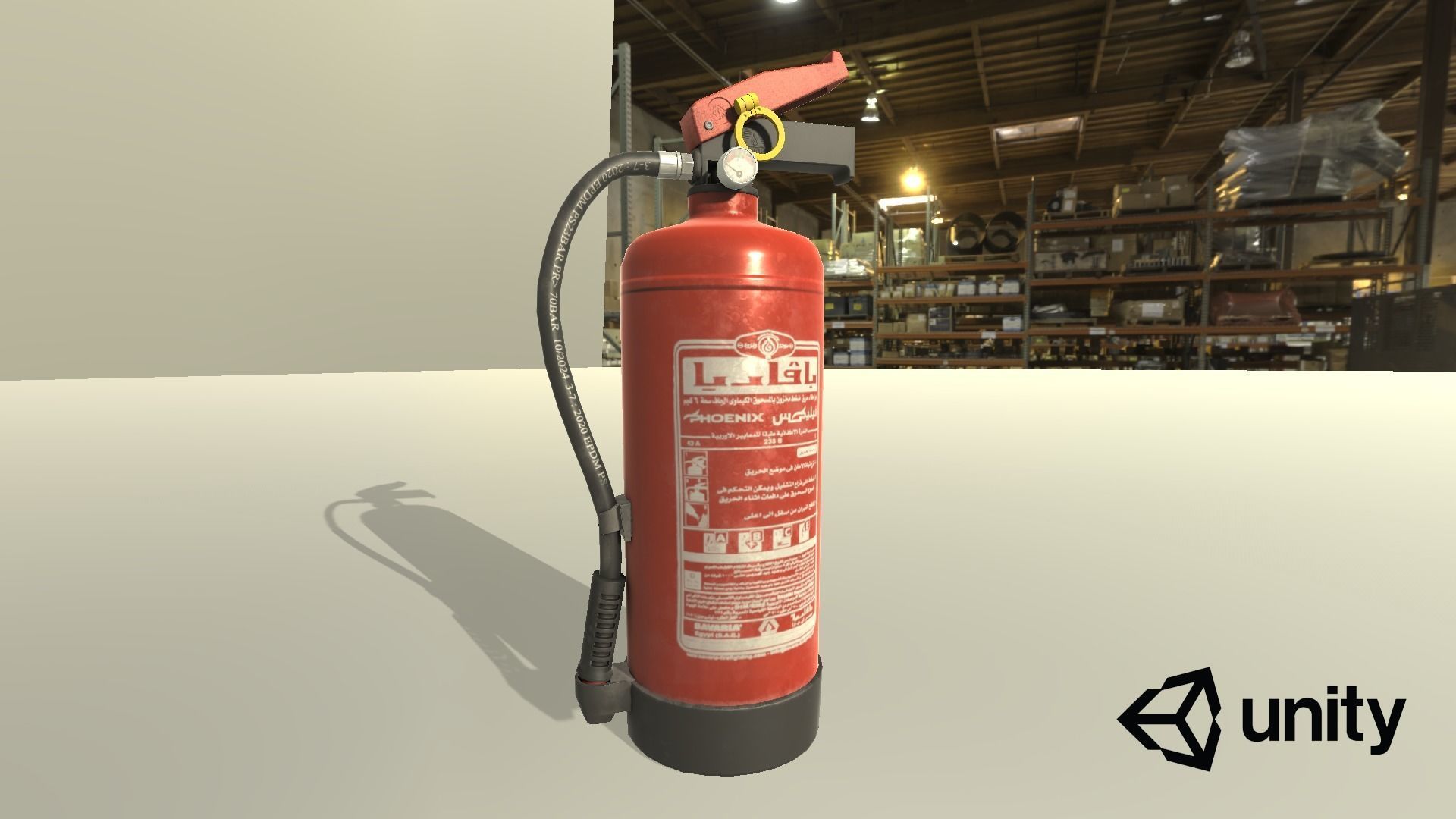 fire extinguisher Low-poly 3D model_19