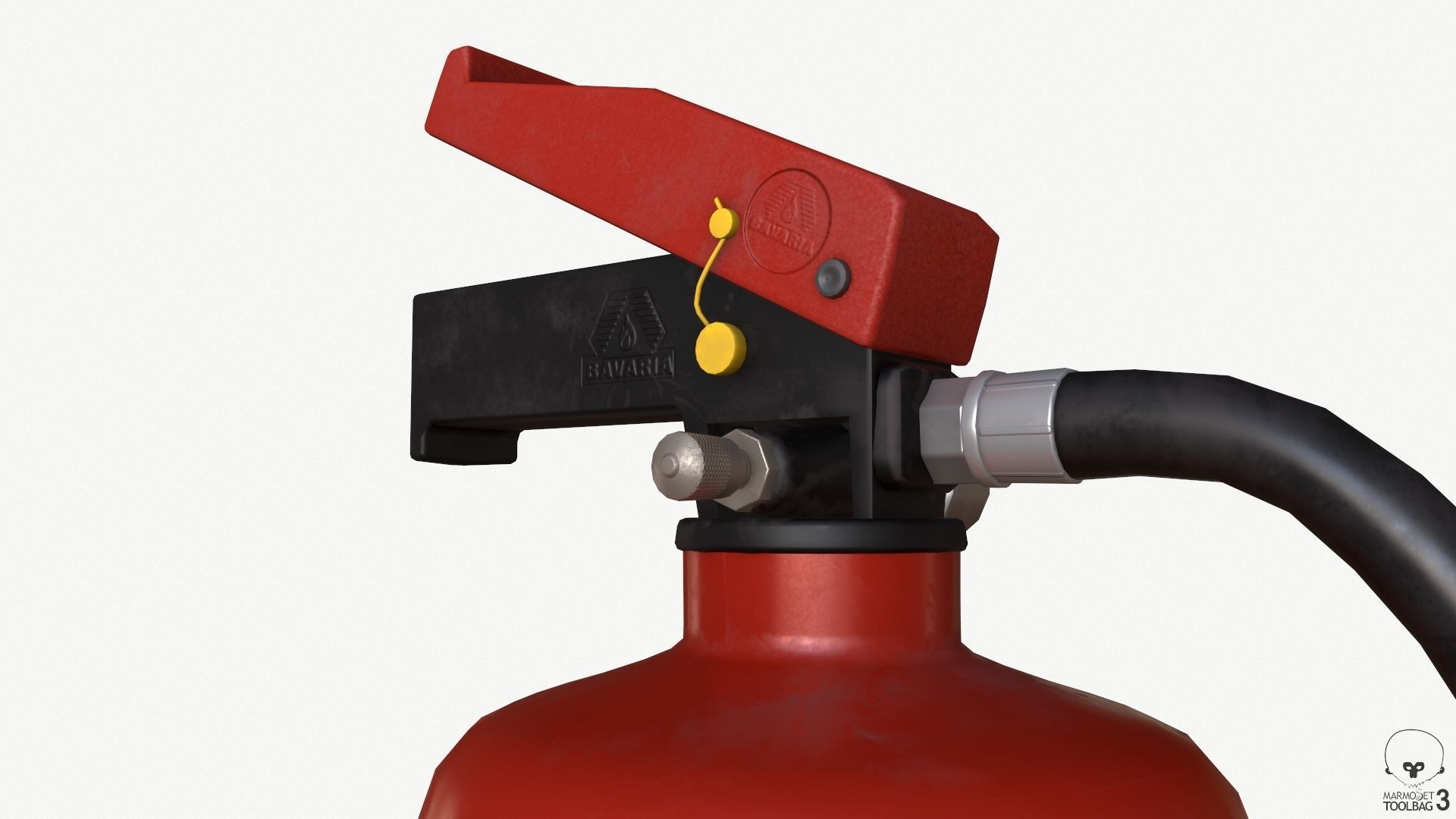 fire extinguisher Low-poly 3D model_16