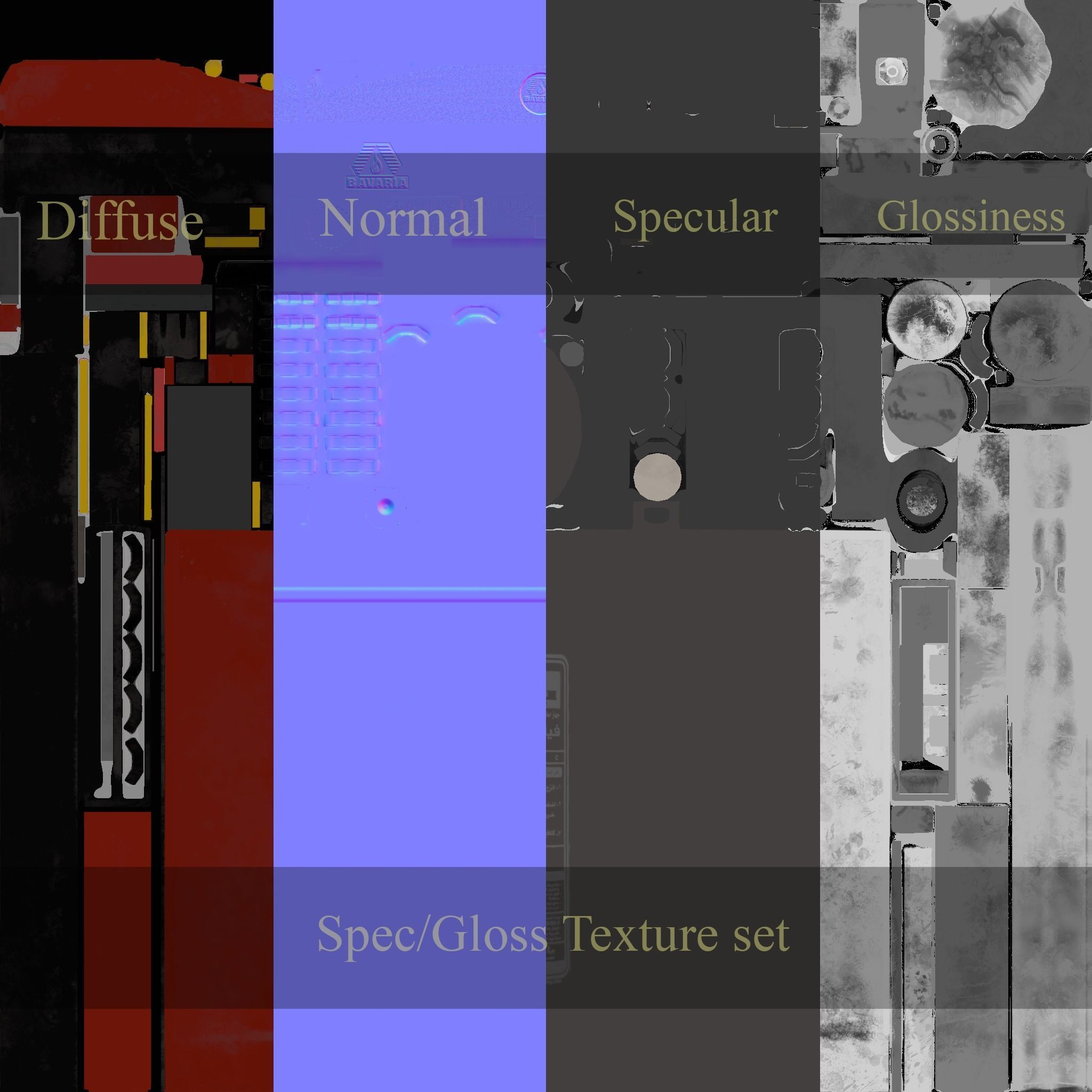 fire extinguisher Low-poly 3D model_11