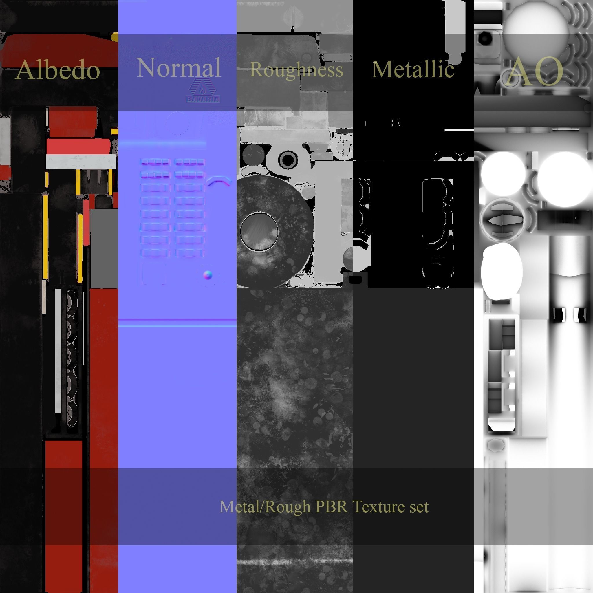 fire extinguisher Low-poly 3D model_17