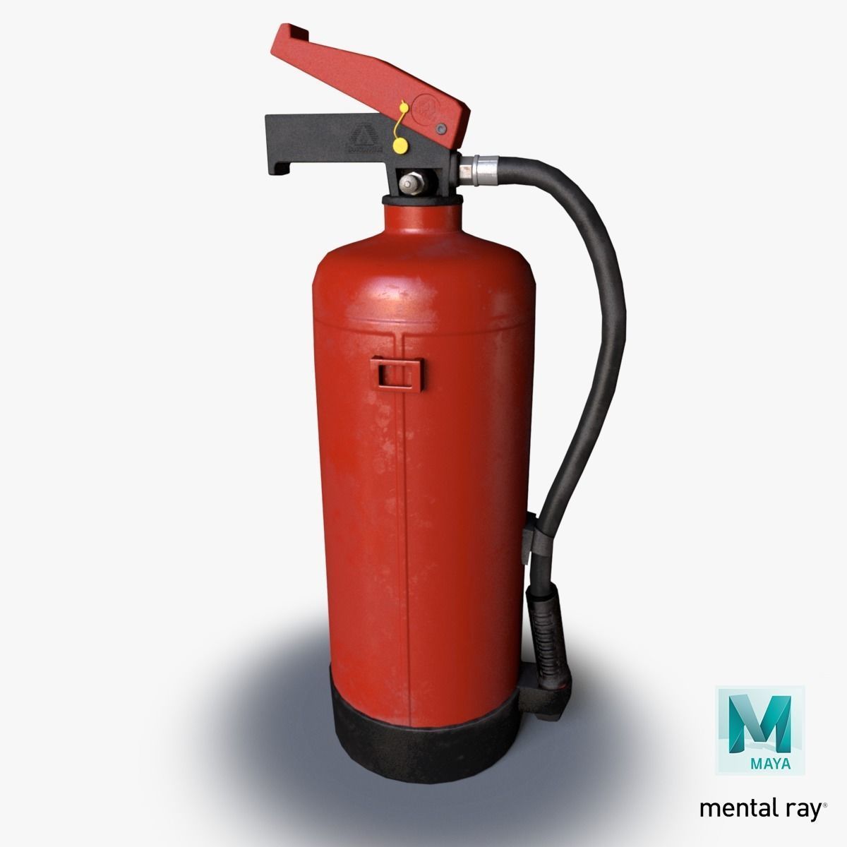 fire extinguisher Low-poly 3D model_2