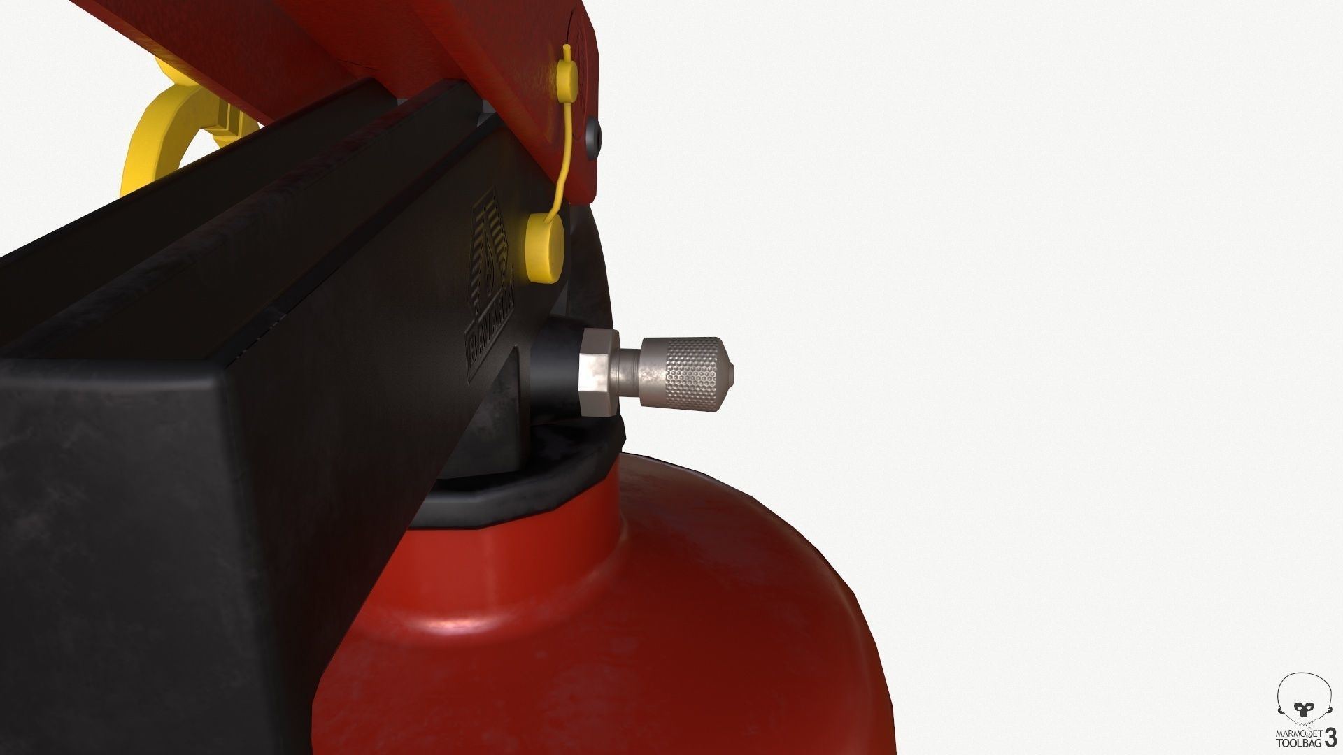 fire extinguisher Low-poly 3D model_25