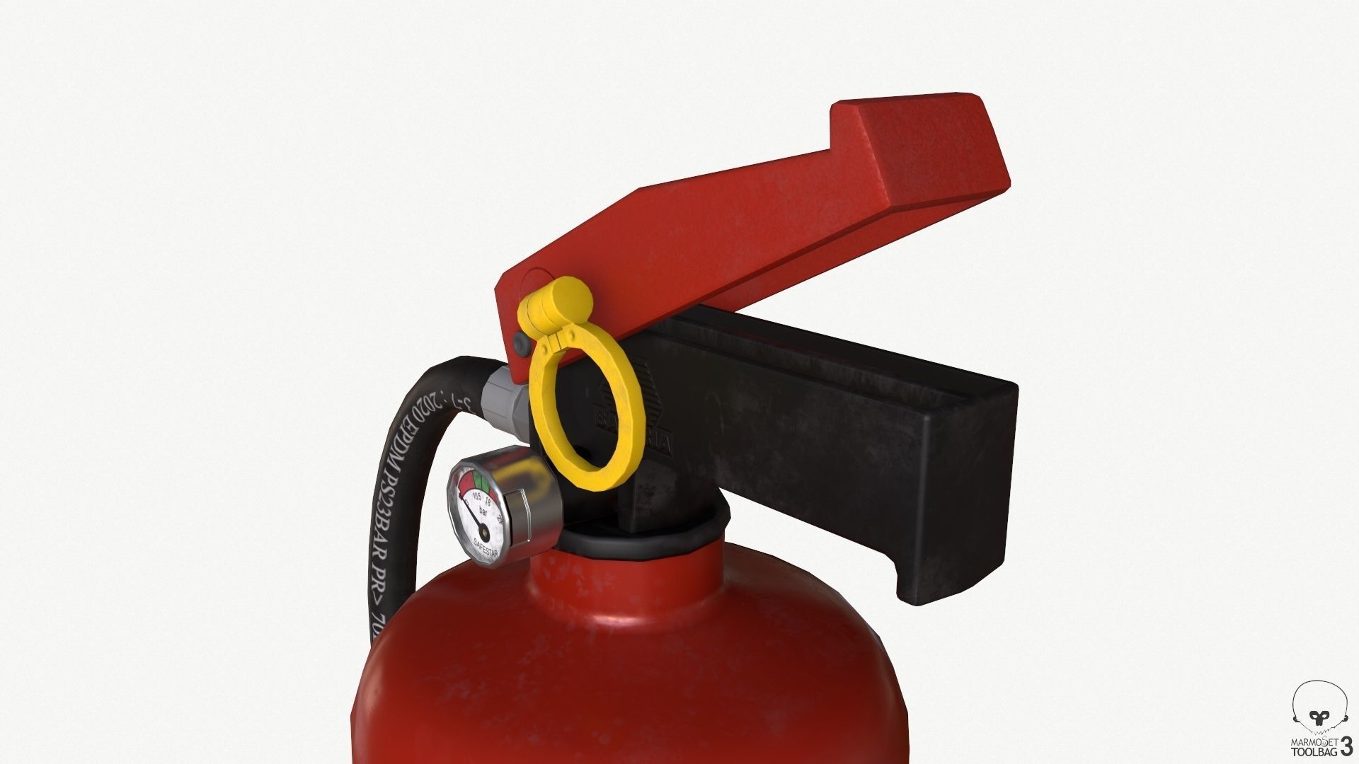 fire extinguisher Low-poly 3D model_22