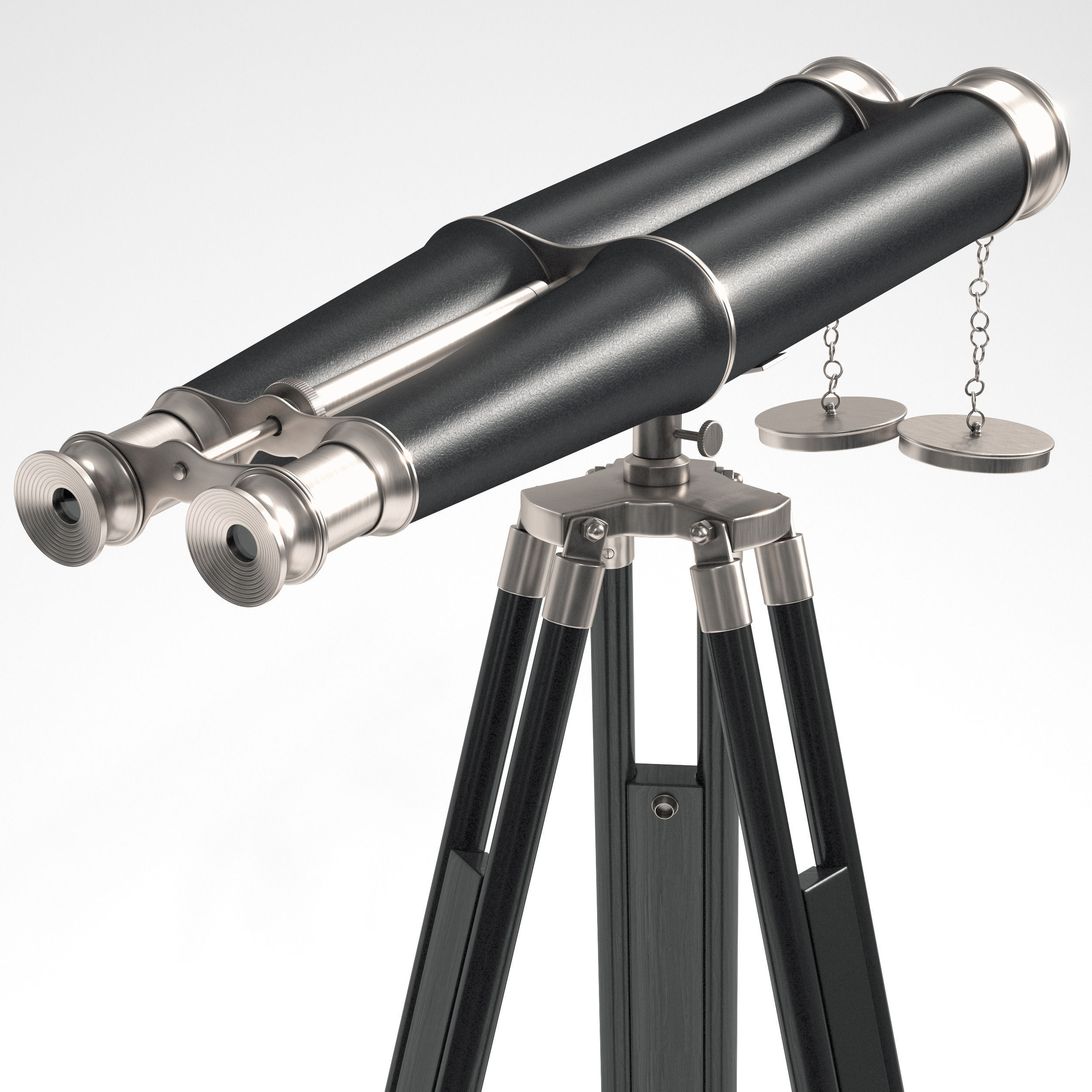 Hampton Nautical Binoculars 3D model_2
