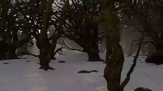 Dead trees 3D model