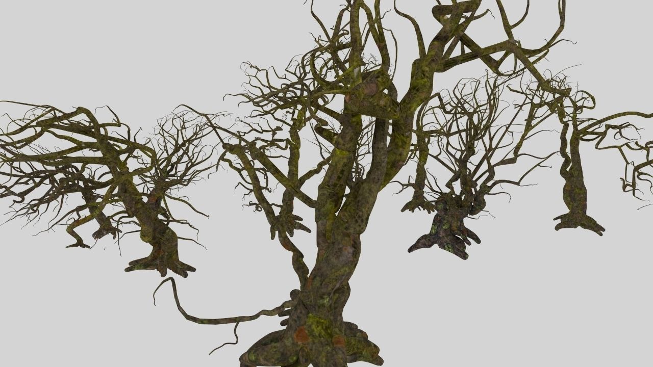 Dead trees 3D model_2