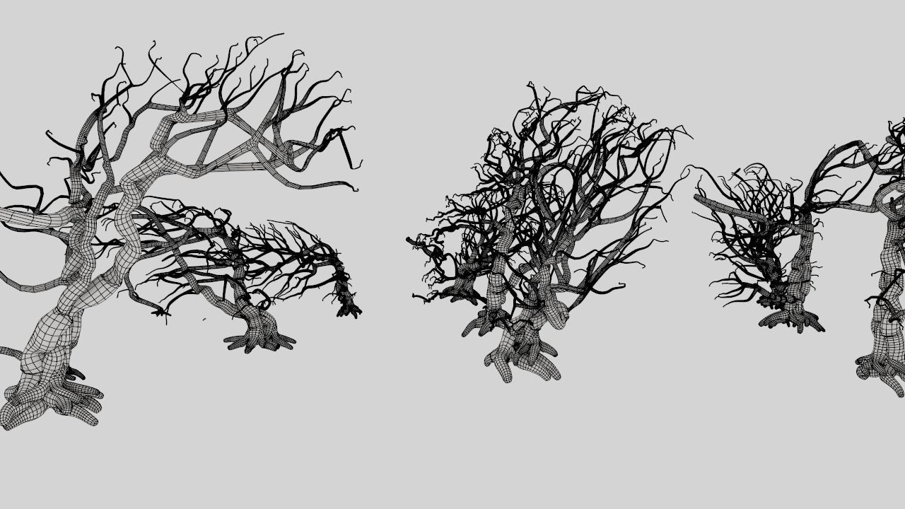 Dead trees 3D model_11