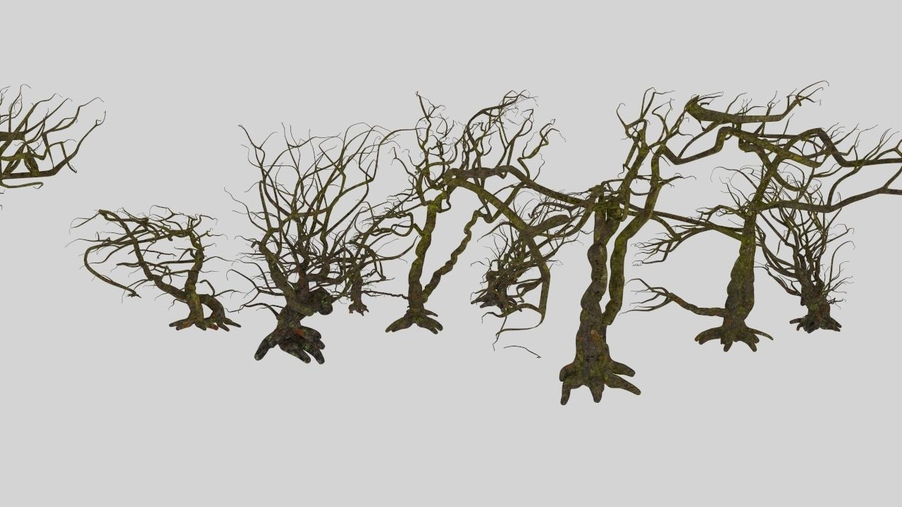 Dead trees 3D model_1