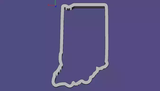 Indiana state of cut file