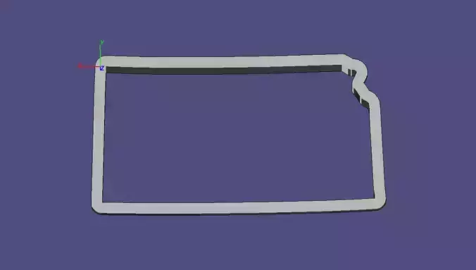 Kansas state of wyoming cookie cutter