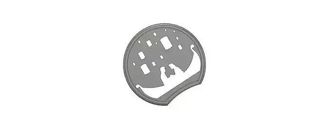 Mickey Mouse slide on Headband Ears with Tangled Boat like style 3D print model