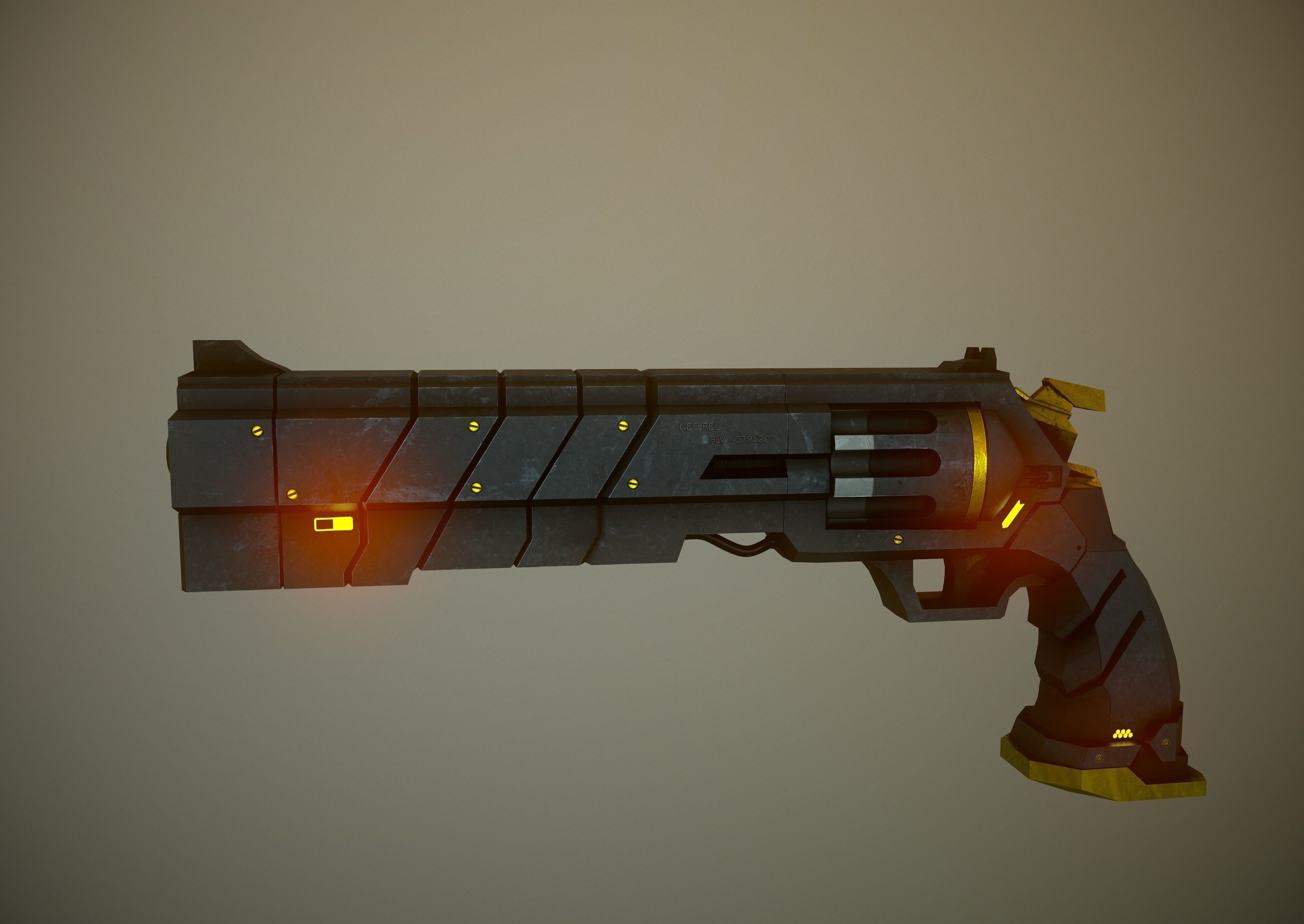 Sci-Fi Relover Low-poly 3D model_9