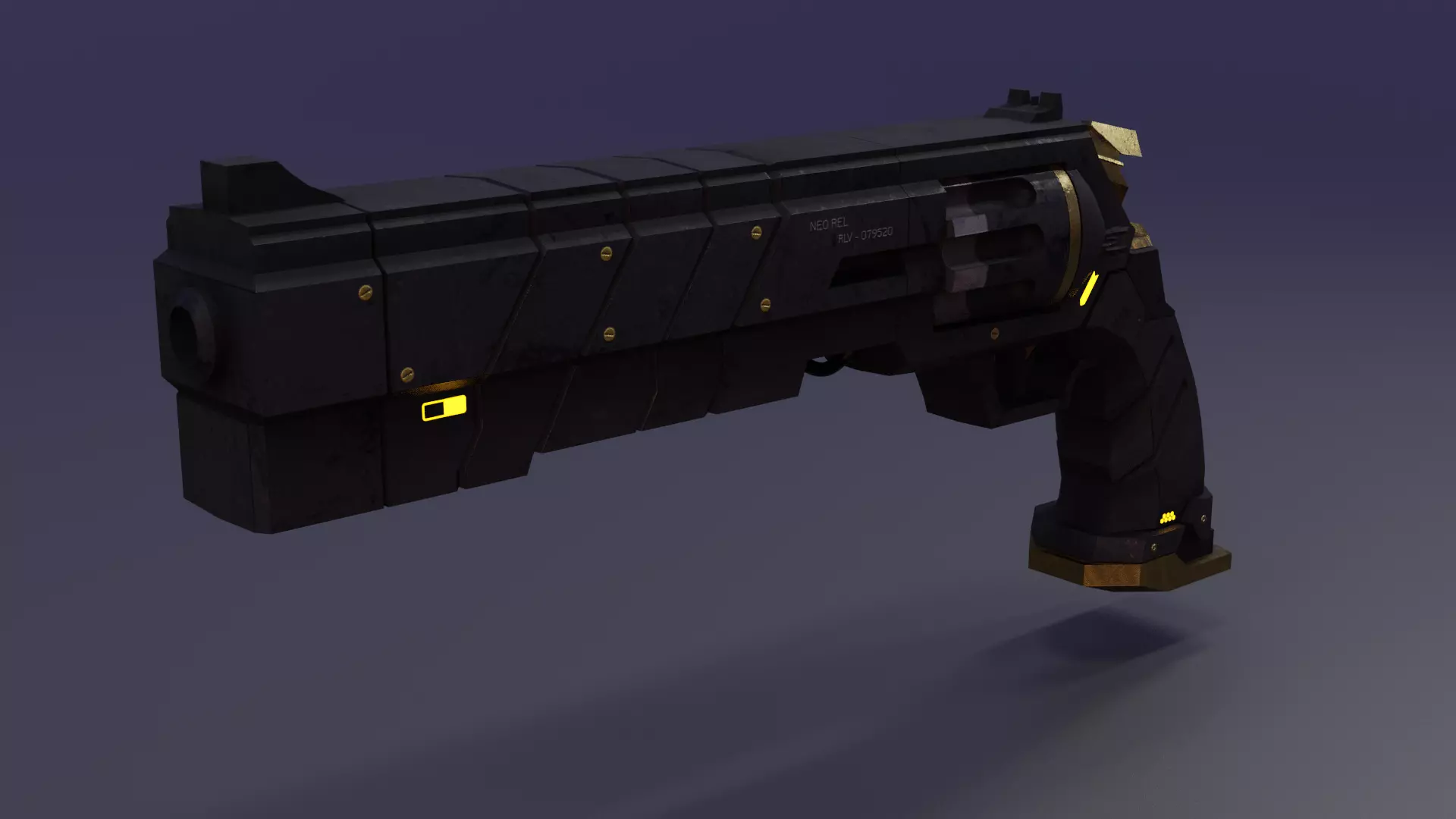 Sci-Fi Relover Low-poly 3D model_0