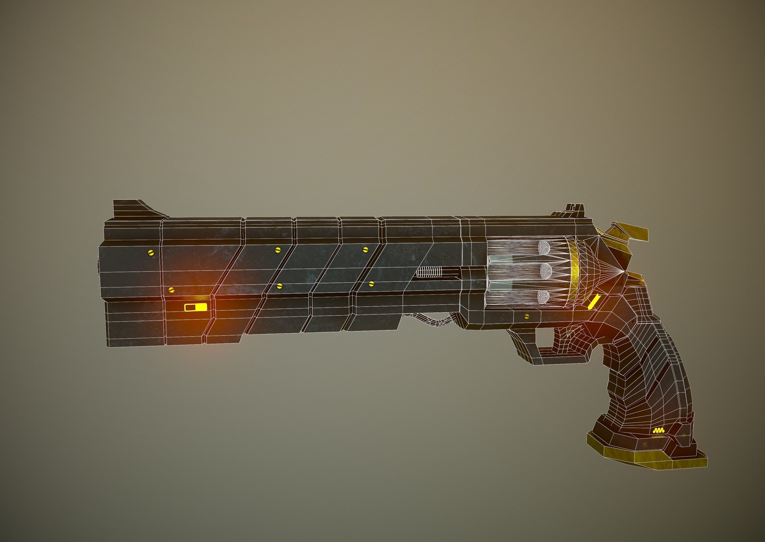 Sci-Fi Relover Low-poly 3D model_10