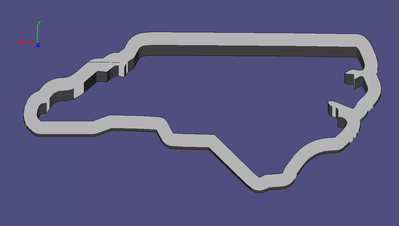 North Carolina 3D print model_0