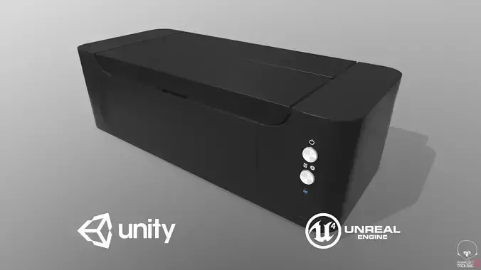 Game Ready Printer Low-poly 3D model