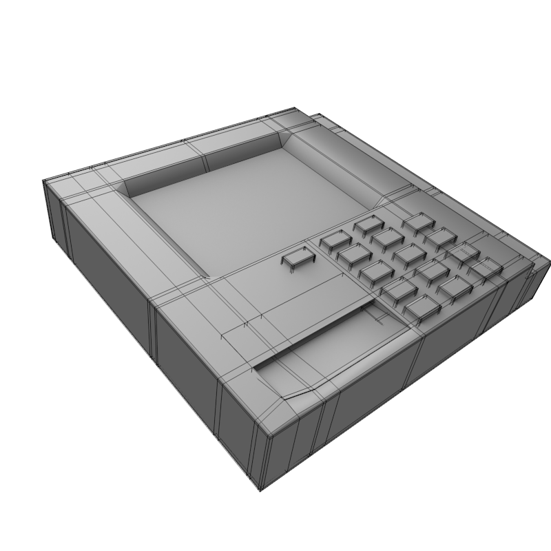 Credit Card Reader 3D model_3