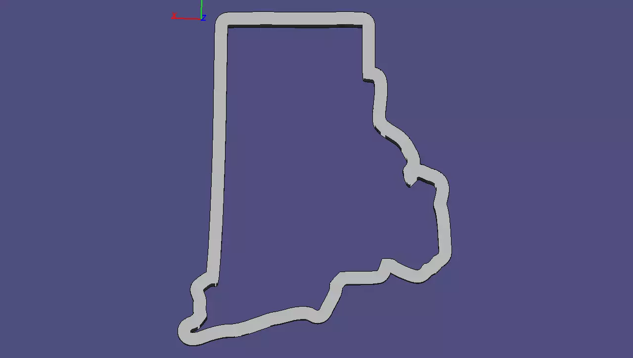 Rhode Island 3D print model_0