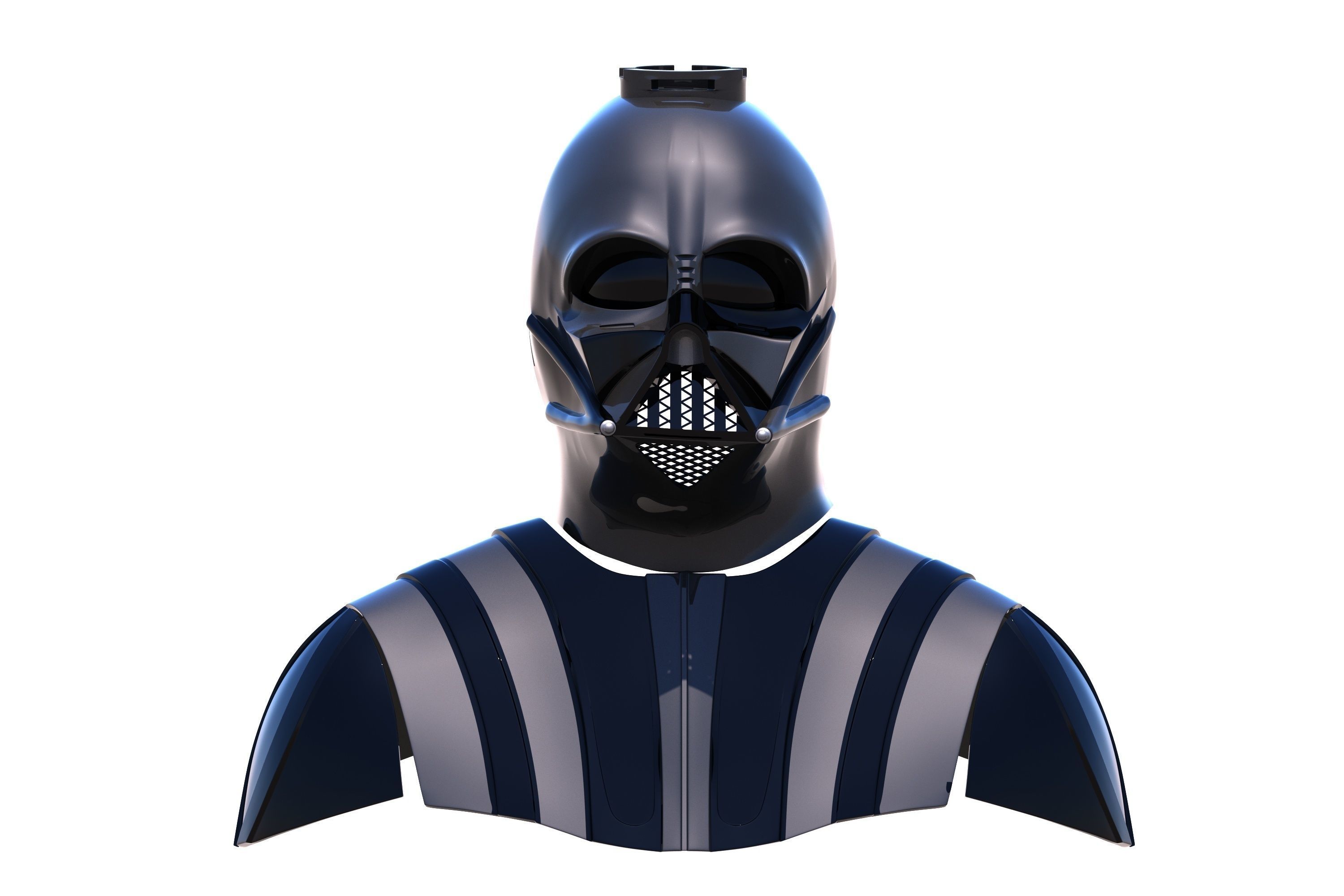 DARTH VADER EP 6 ROTJ FOR 3D PRINT 3D print model_9