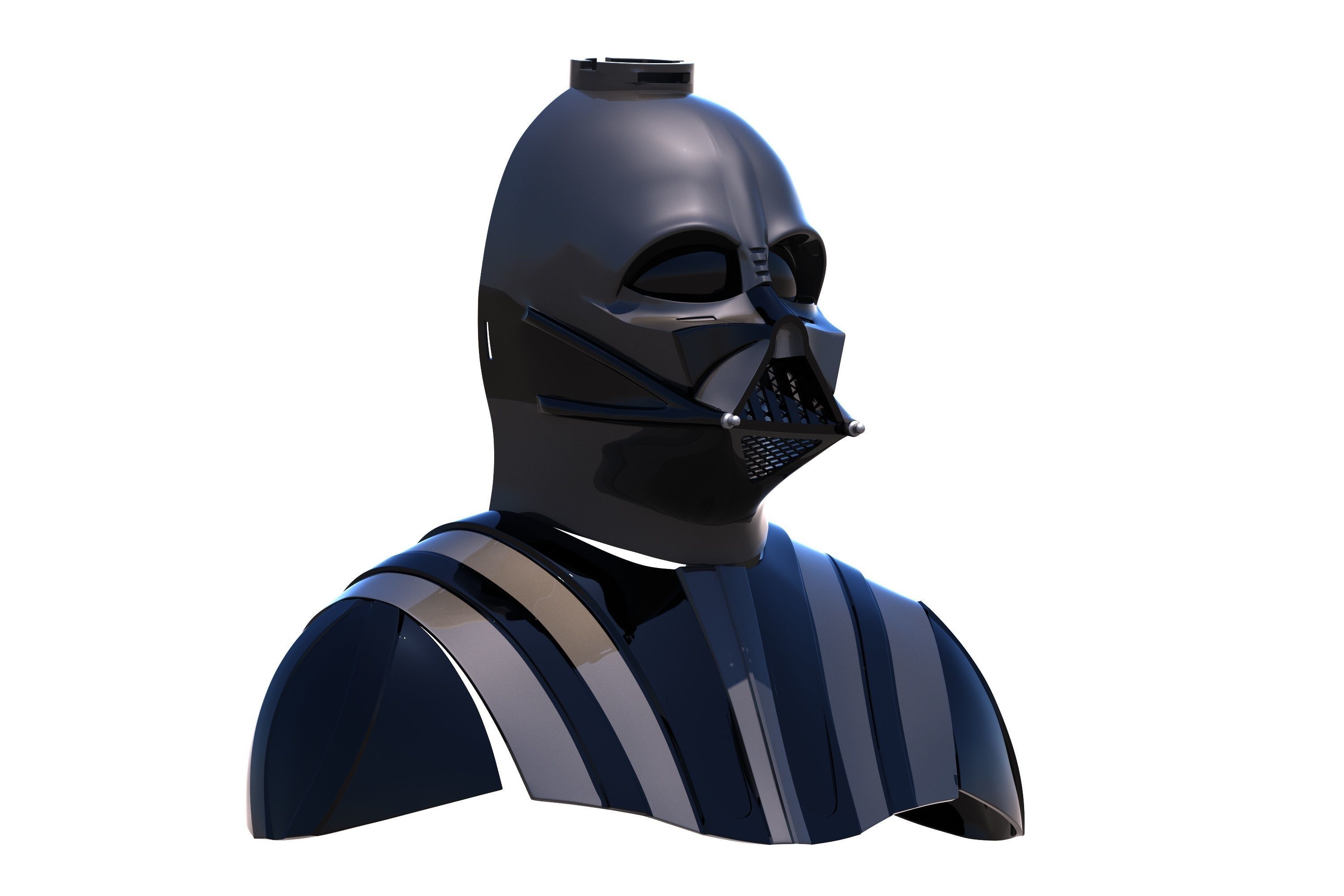 DARTH VADER EP 6 ROTJ FOR 3D PRINT 3D print model_6