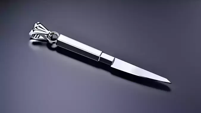 Japanese HANKOTSU Knife Pendant 