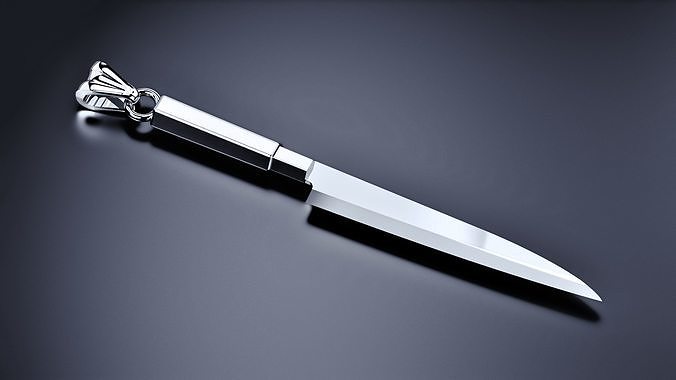 Japanese YANAGI  Knife Pendant  3D print model