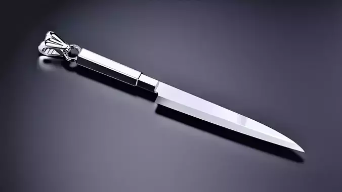 Japanese YANAGI  Knife Pendant  3D print model