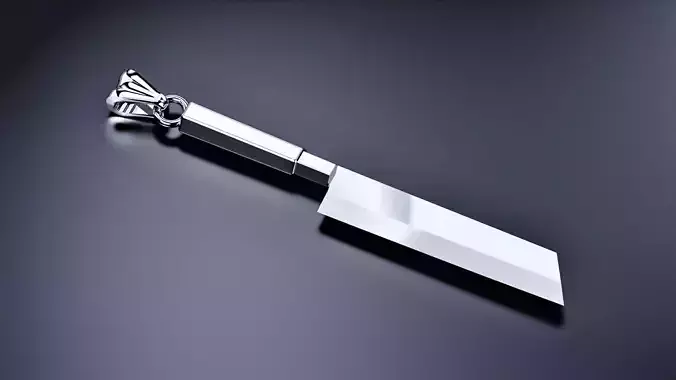 Japanese MUKIMONO Knife Pendant  3D print model