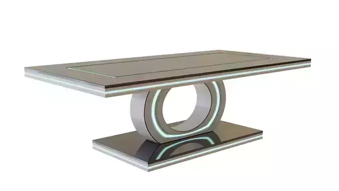Scifi Table Futuristic Interior Decoration Low-poly 3D model