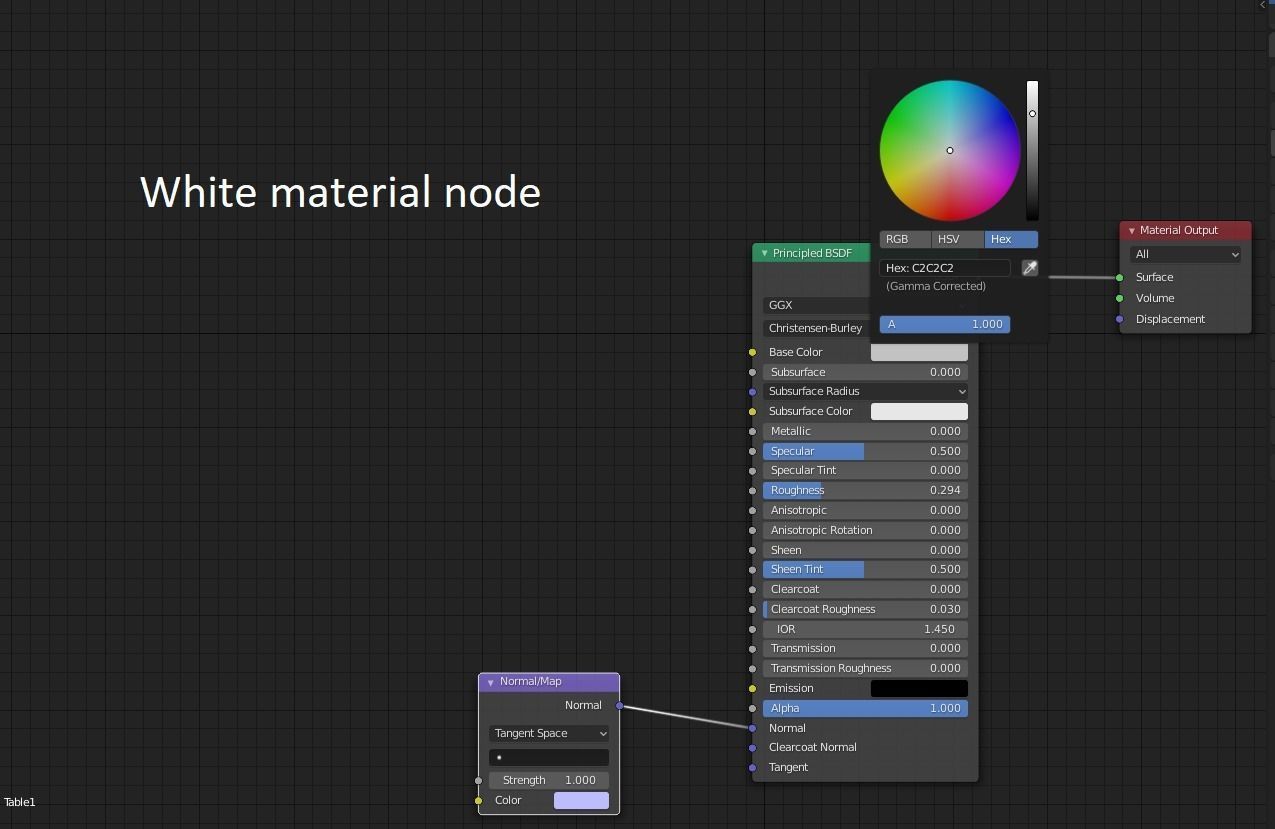 Scifi Table Futuristic Interior Decoration Low-poly 3D model_18