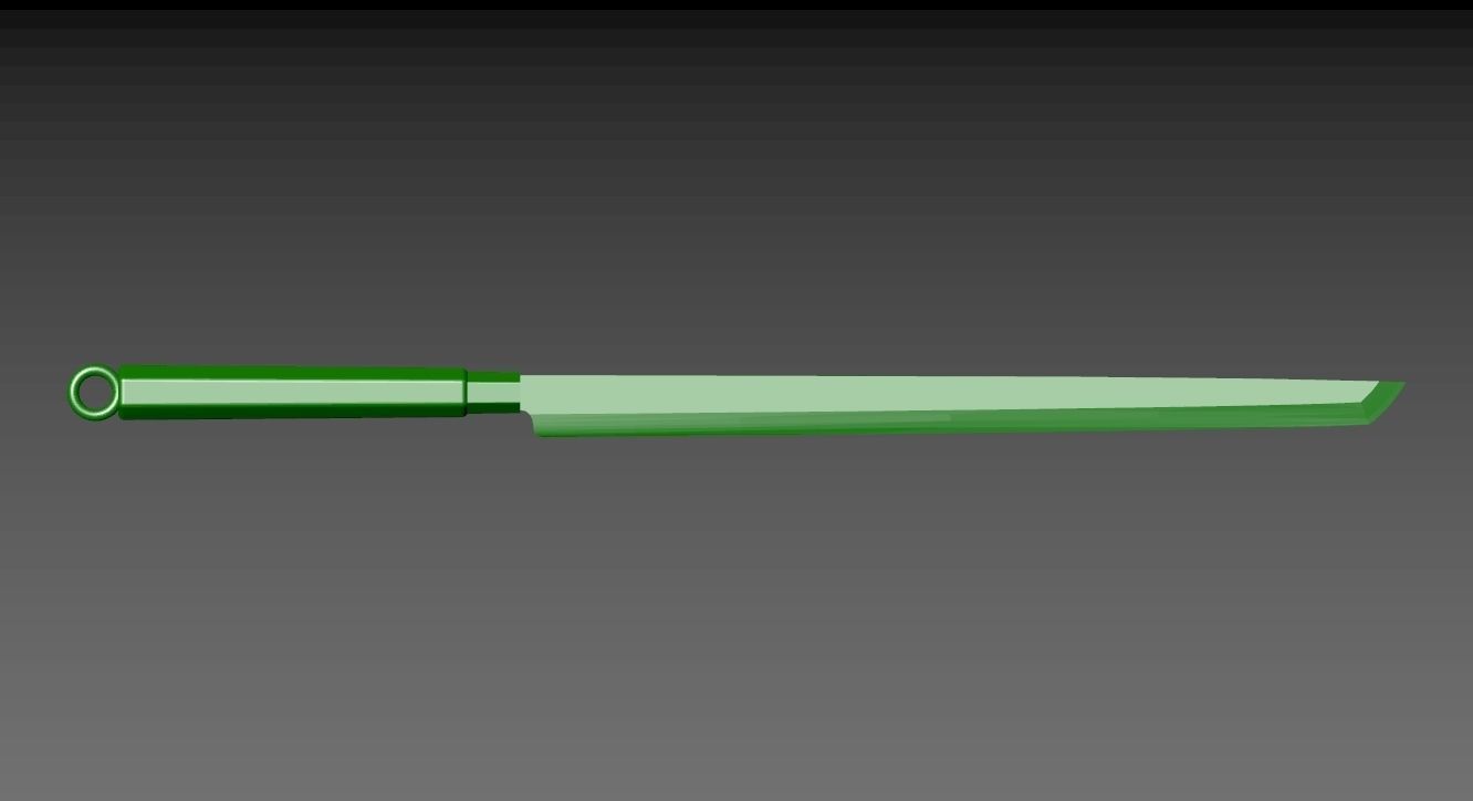 Japanese MAGURO-BOCHO Knife Pendant  3D print model_2