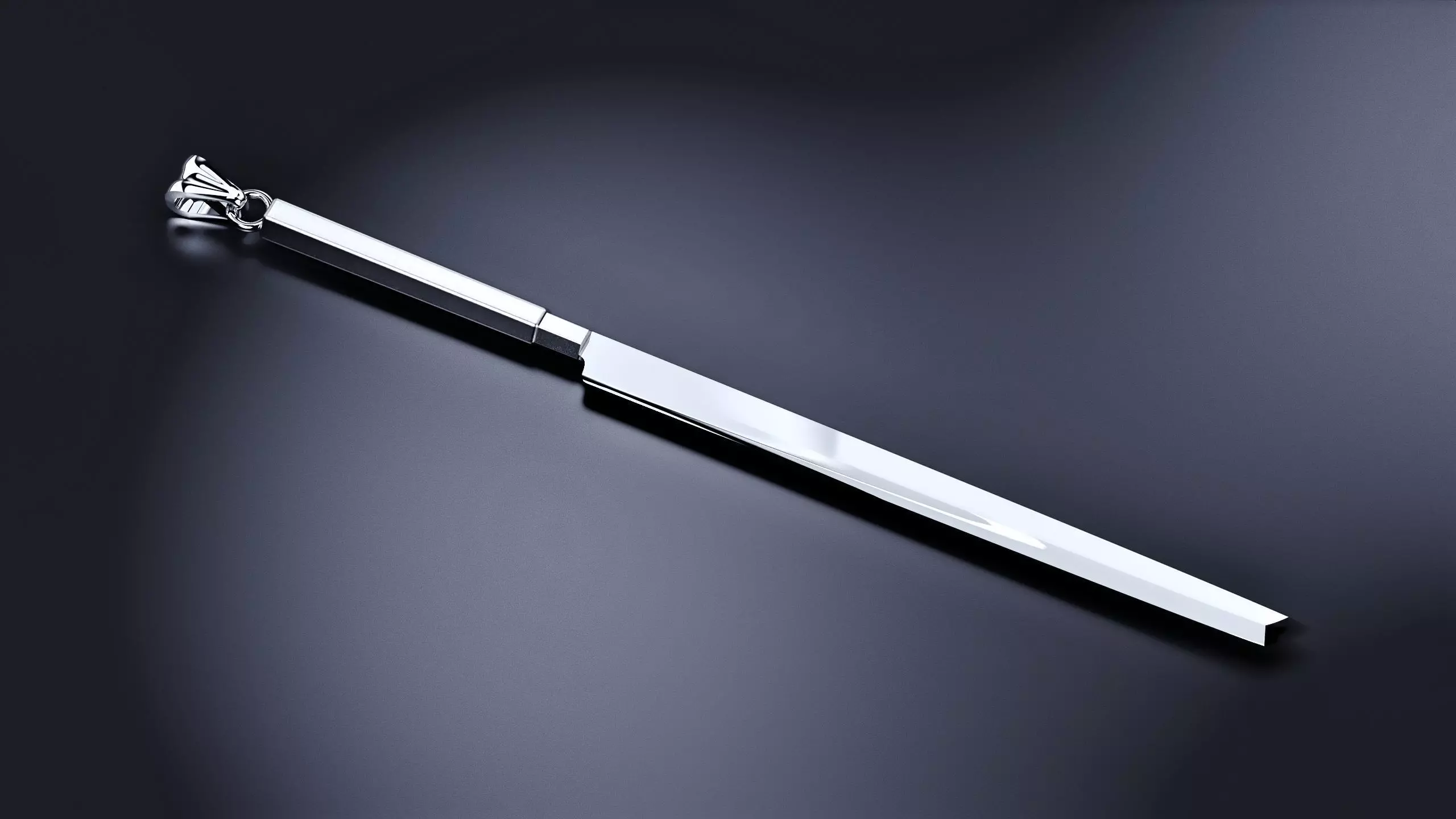 Japanese MAGURO-BOCHO Knife Pendant  3D print model_0